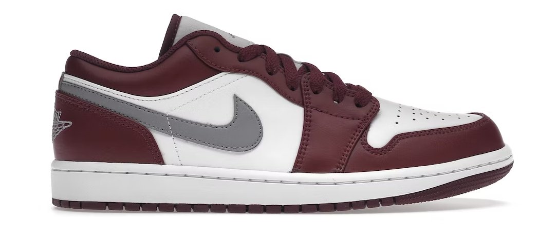 Air Jordan 1 Low White Bordeaux - Verified Sneaker Boutique Wellington