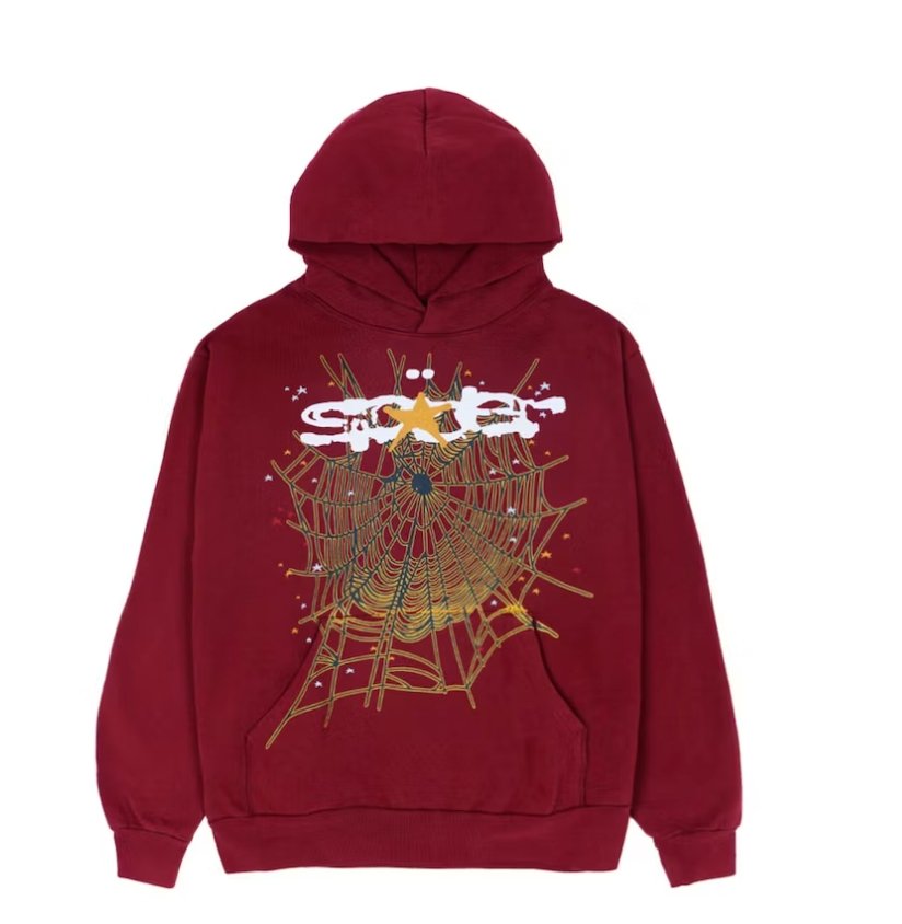 Sp5der Logo Hoodie Maroon - Verified Sneaker Boutique Wellington