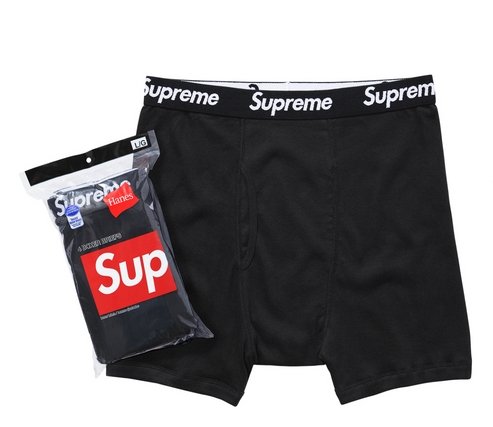 Supreme Hanes Boxer Briefs (4 Pack) Black - Verified Sneaker Boutique Wellington