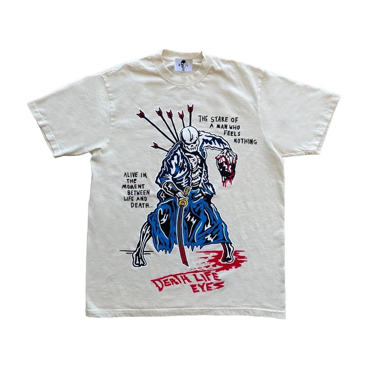 Warren Lotas The Man Who Feels Nothing T-Shirt White - Verified Sneaker Boutique Wellington