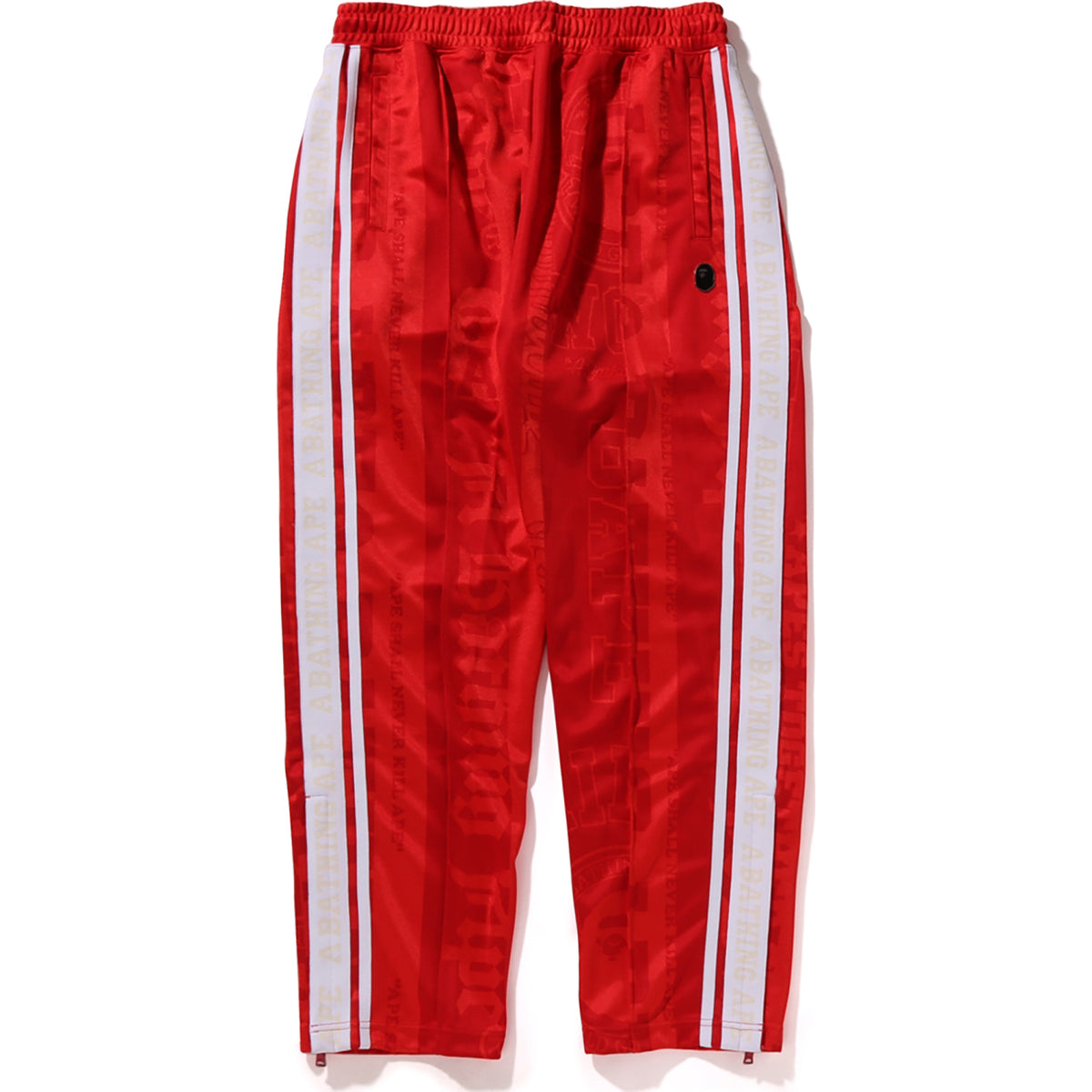 Bape Fans Scarf Track Pants Red