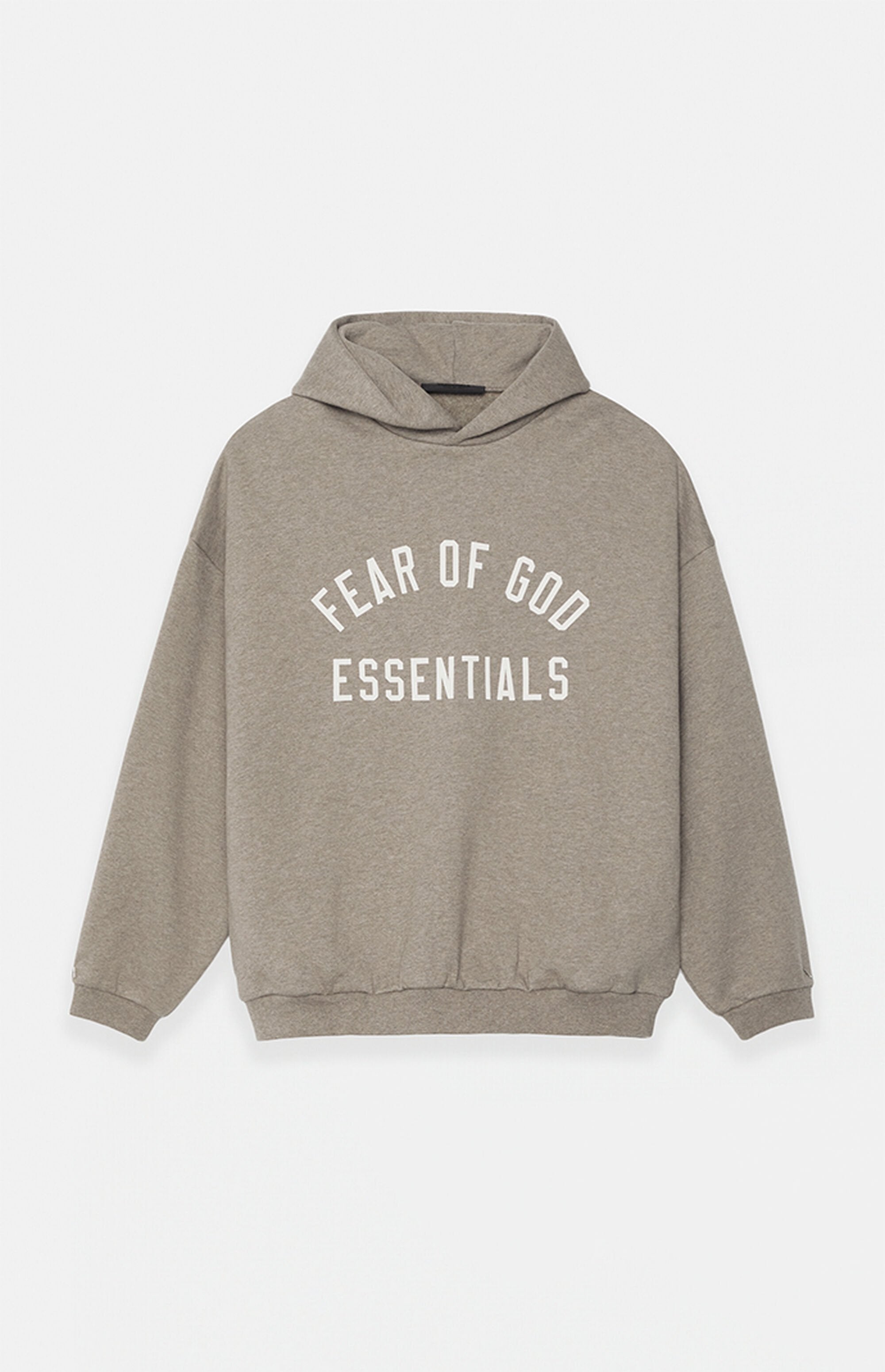 Fear of God Essentials Heather Grey Fleece Hoodie