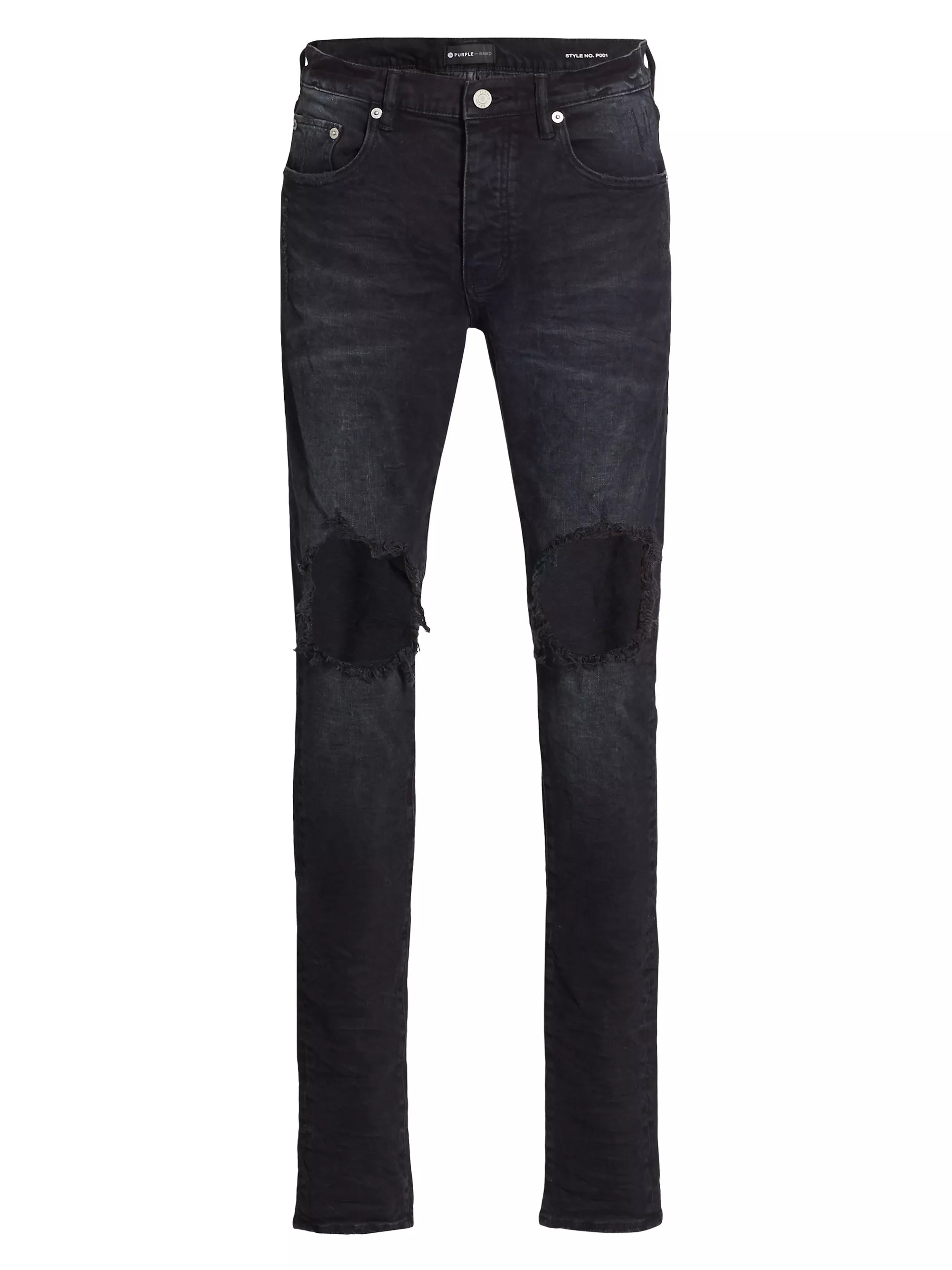 Purple Brand Black Wash Blowout Jeans