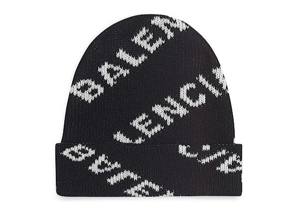 Balenciaga Allover Logo Beanie