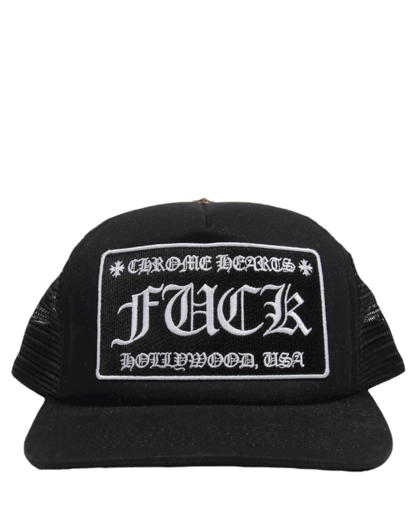 Chrome Hearts F*** Hollywood Trucker Hat