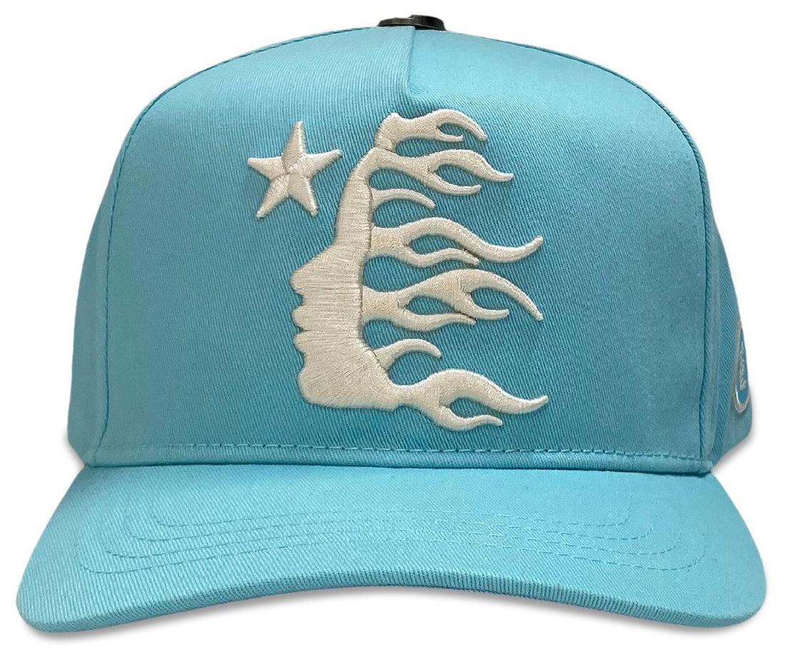 Hellstar OG Logo Snapback Hat Baby Blue