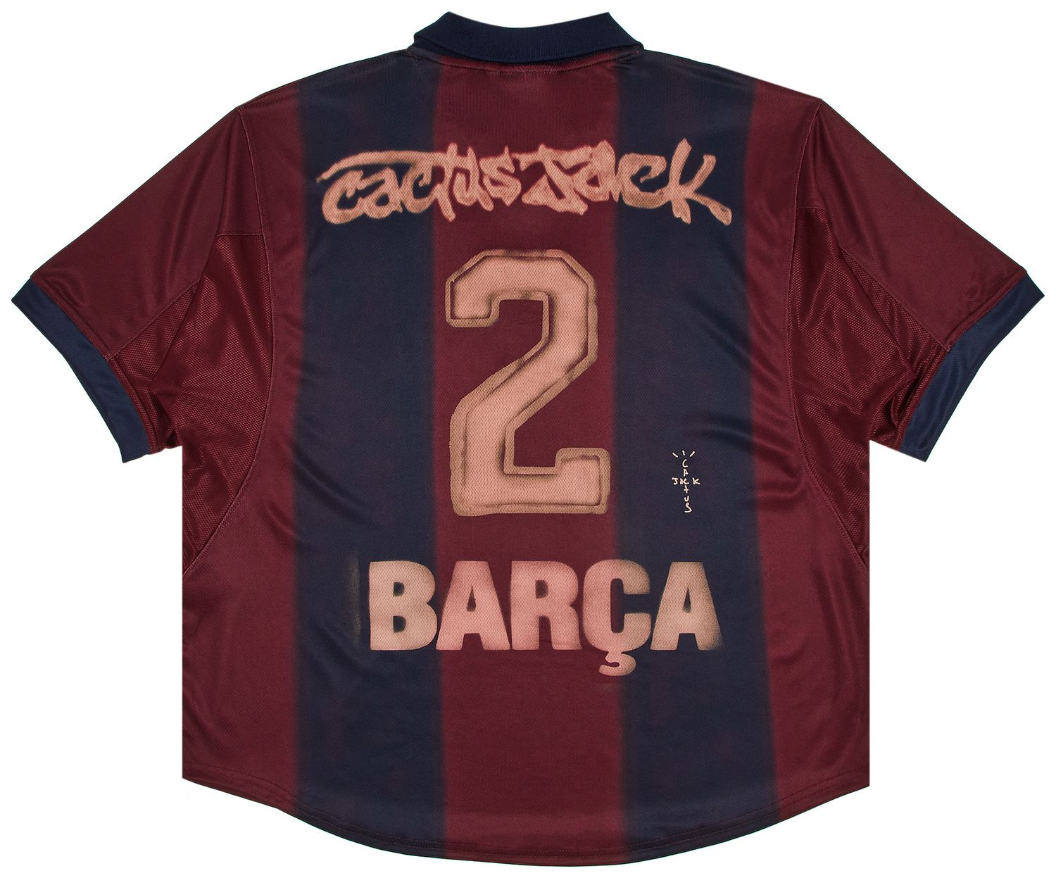 Travis Scott x Nike x FC Barcelona Retro 2000/01 Home Skeleton Jersey