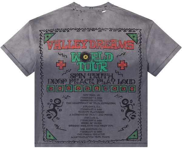 Vale Forever Faded Chaos Bling Tee 'Gray'