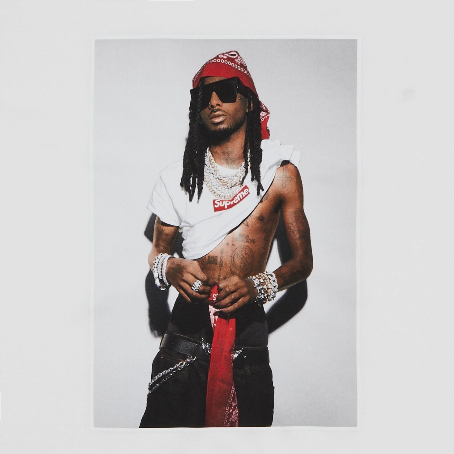 S ファッション Supreme Playboi Carti Tee White S