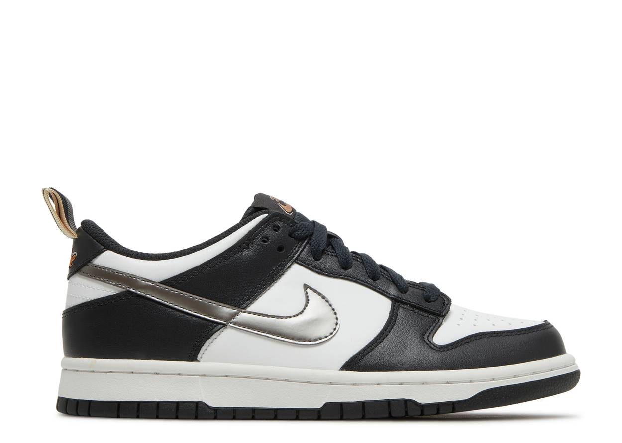 Nike Dunk Low Black White Metallic (GS)