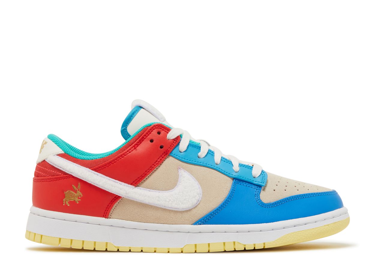 Nike Dunk Low Retro PRM Year of the Rabbit Blue Orange Cream (Pre-Owned)