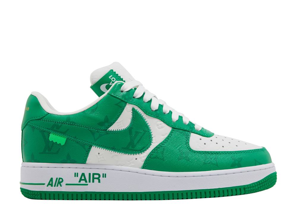 LV AIR FORCE ONE LOW "WHITE/GREEN" SIZE 7.5M
