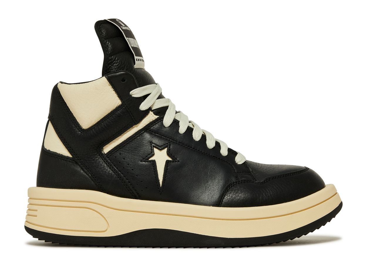 Converse TURBOWPN Mid Rick Owens DRKSHDW Black Cloud Cream (Pre-Owned)