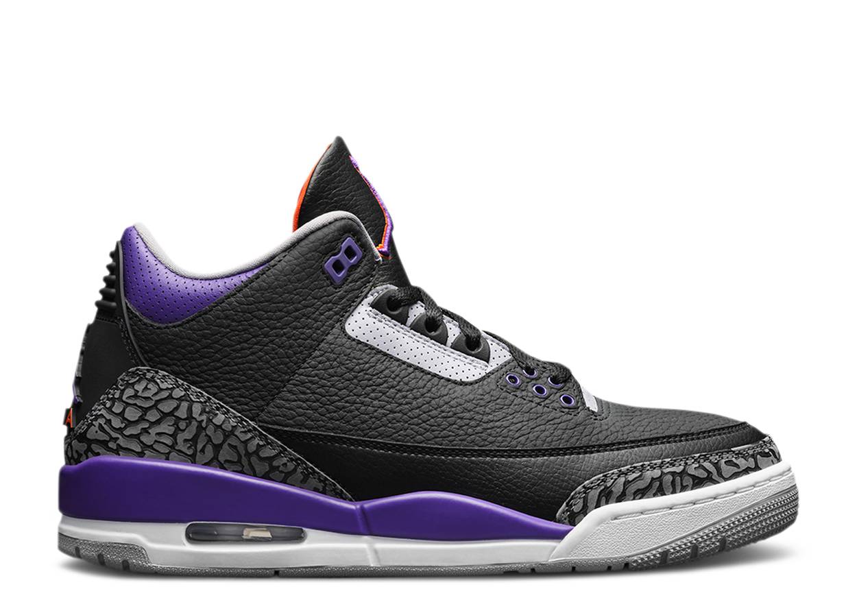 Air Jordan 3 Retro Black Court Purple