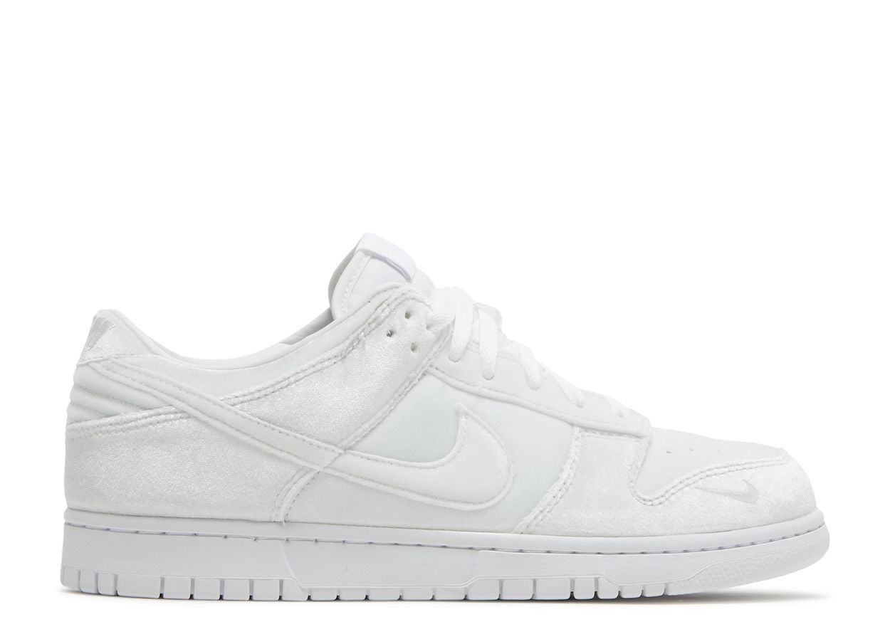 Nike Dunk Low Dover Street Market Triple White Velvet