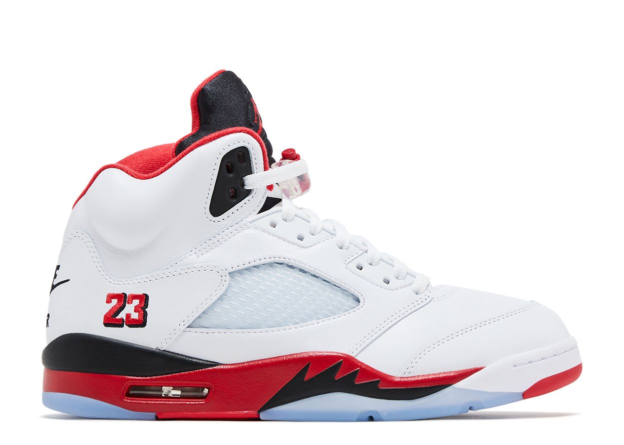 Air Jordan 5 Retro Fire Red Black Tongue (2025) (Pre-Owned)