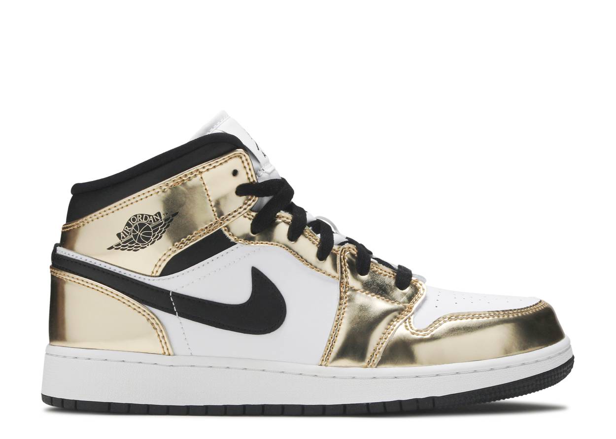 Air Jordan 1 Mid Metallic Gold (GS)