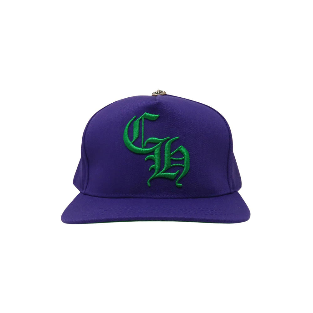 Chrome Hearts Purple Green CH Logo Hat