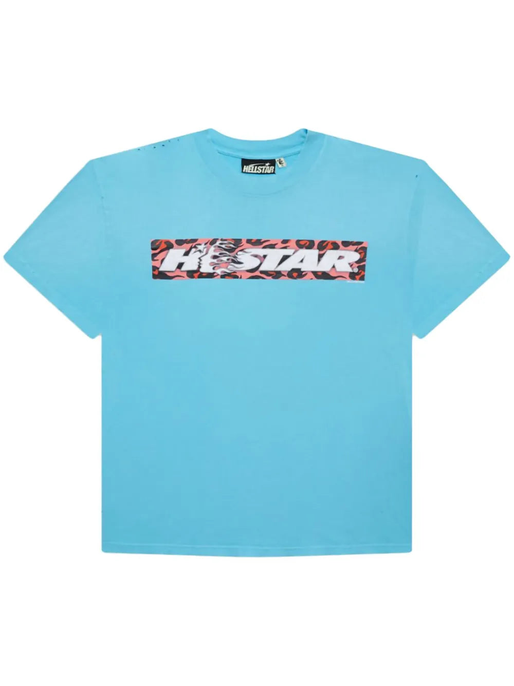 Hellstar Box Logo T-Shirt Blue