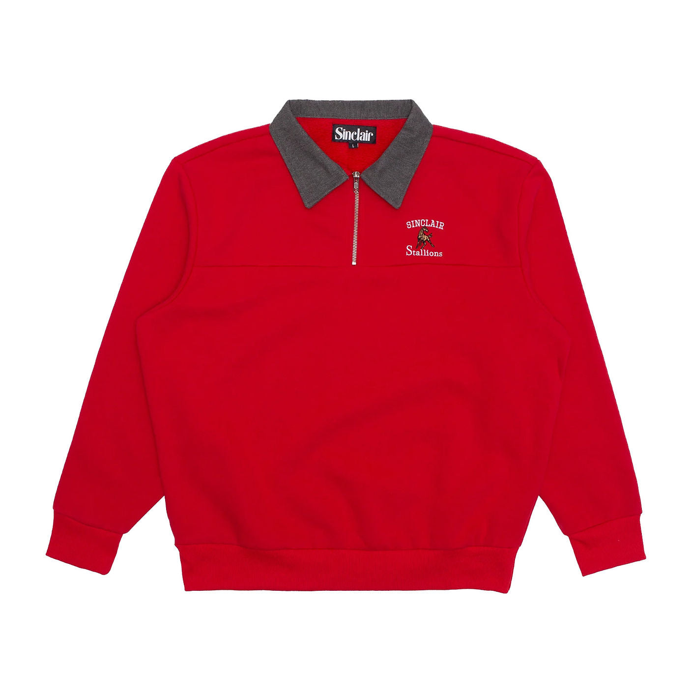 Sinclair Stallions Quarter Zip Red