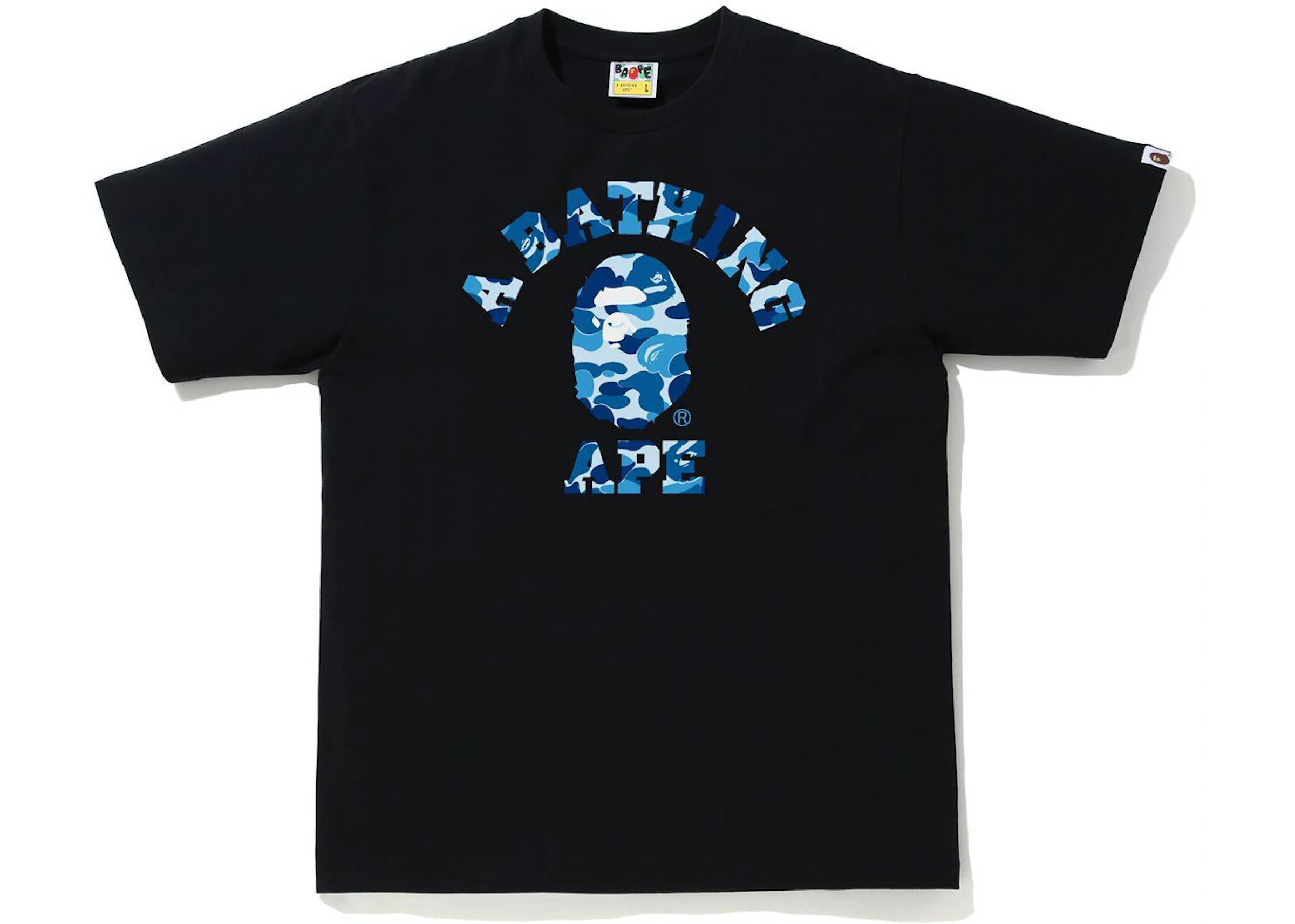 Bape ABC Camo College Tee Black/Blue