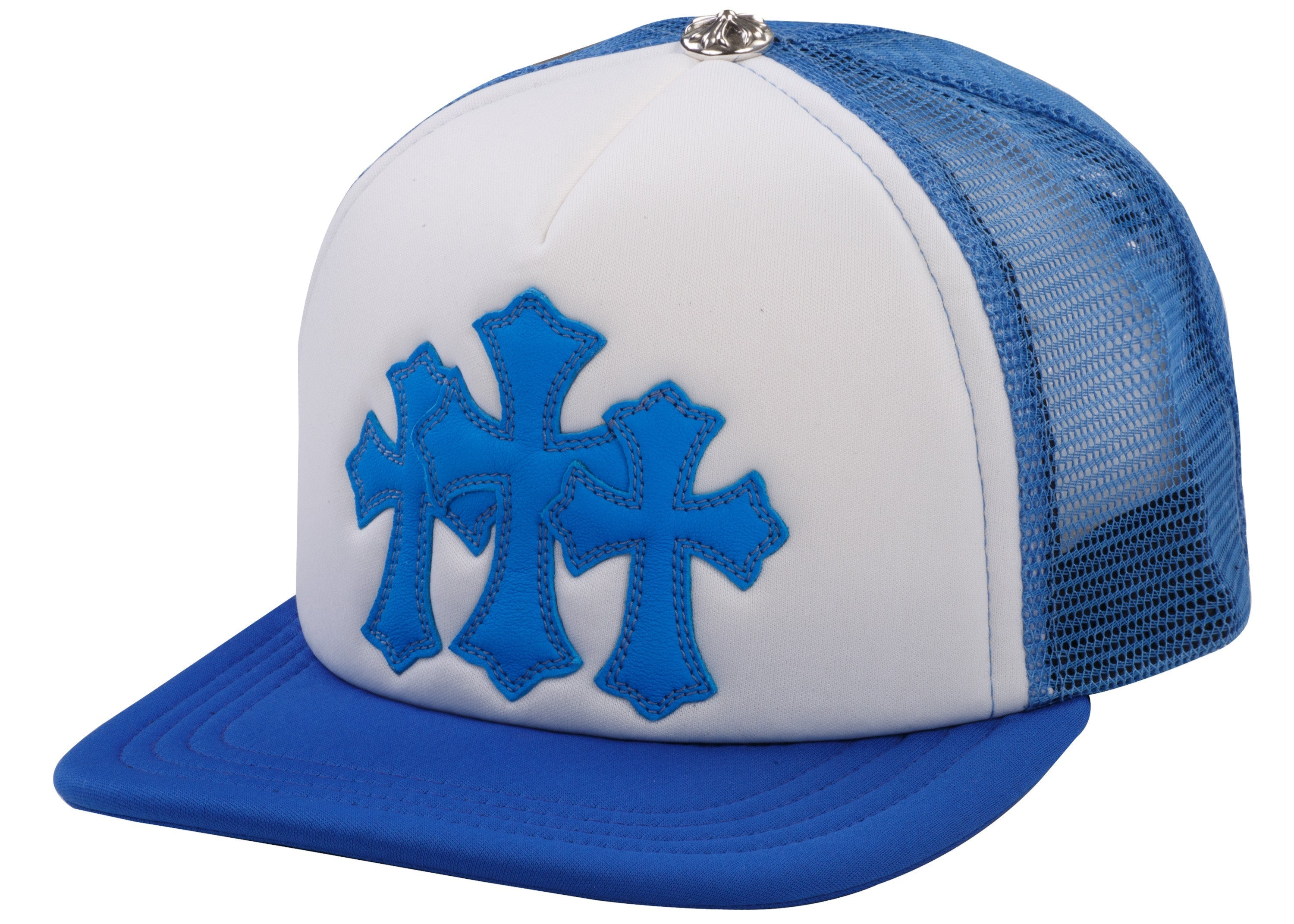 Chrome Hearts Art Basel Triple Cross Trucker Blue