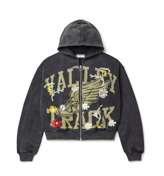 Vale Forever Midnight Garden Zip Up Hoodie Black