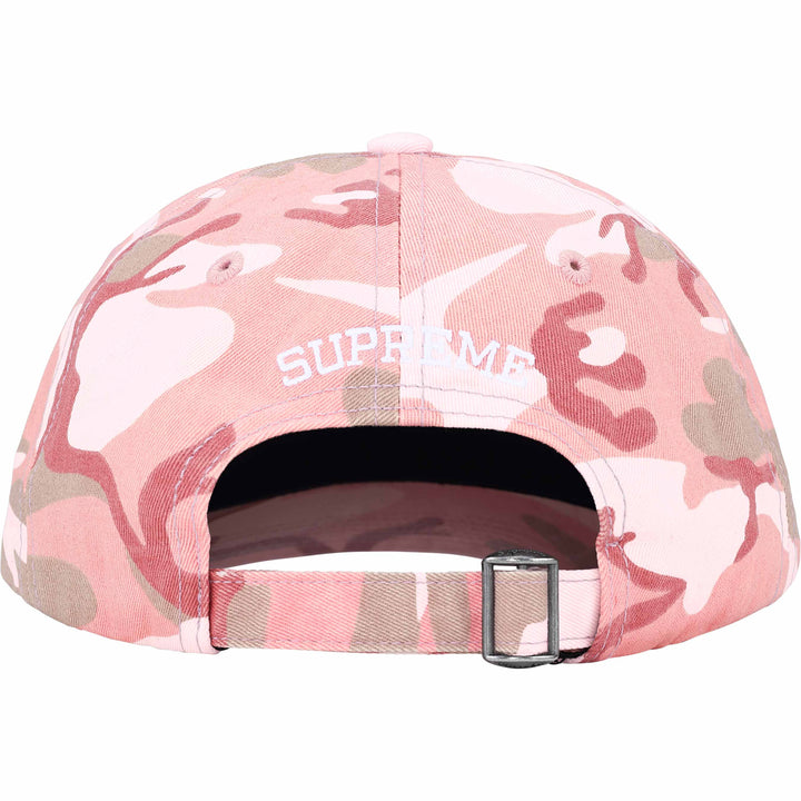 Supreme Pigment Coated S Logo 6-Panel Hat Pink Camo