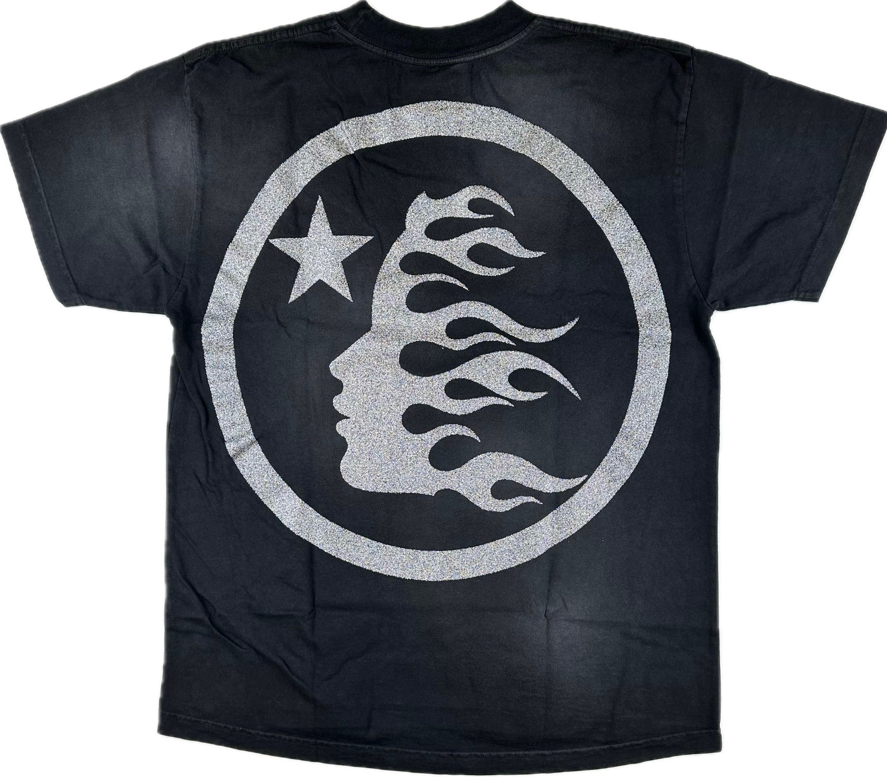 Hellstar Sport Logo Gel T-Shirt Black/Grey Sparkle