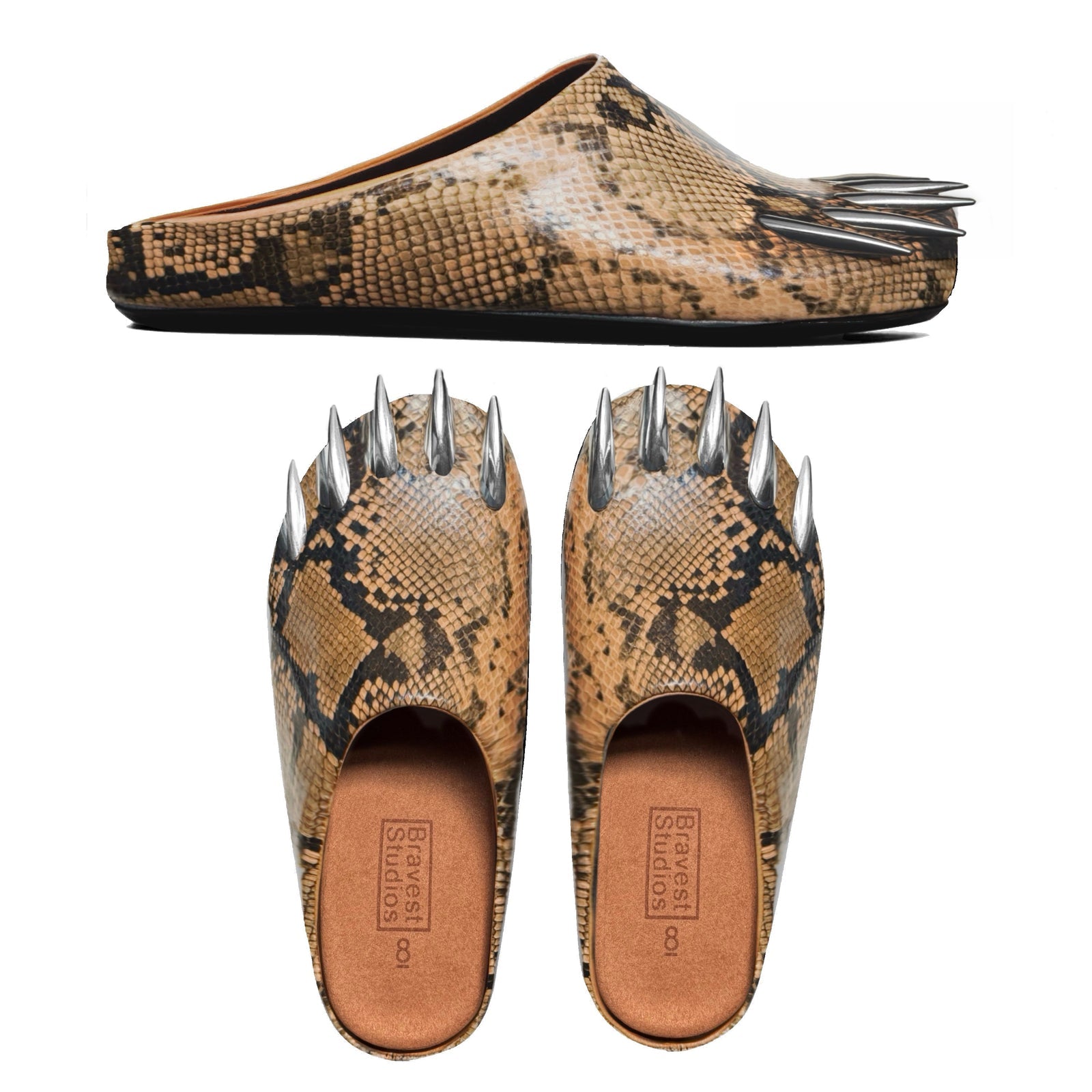 Bravest Studios Snake Claw Mule Tan