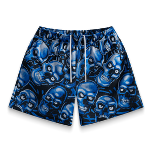 Bravest Studios Skully Shorts Blue