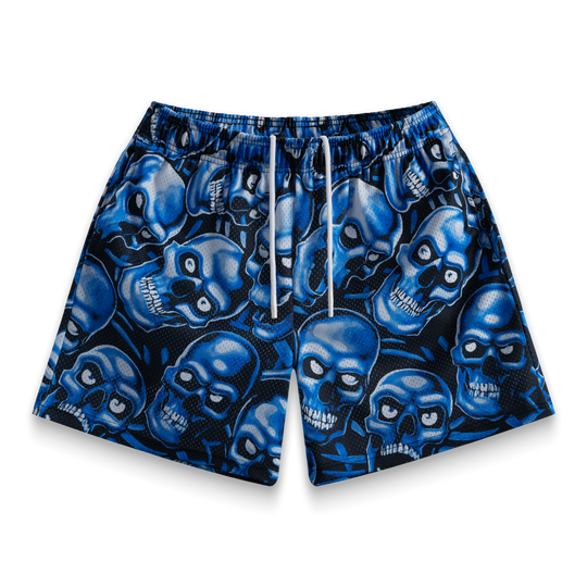 Bravest Studios Skully Shorts Blue
