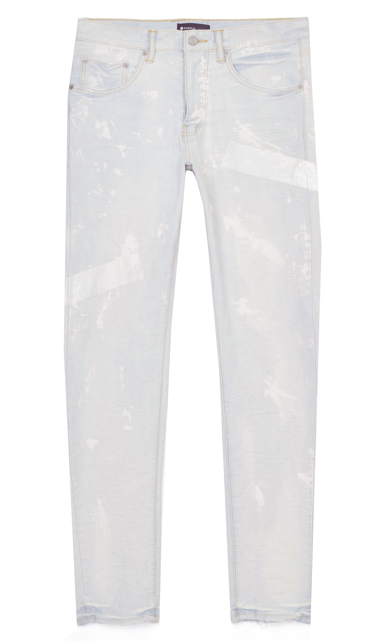 Purple Jeans White Sprayed Reflective Jeans