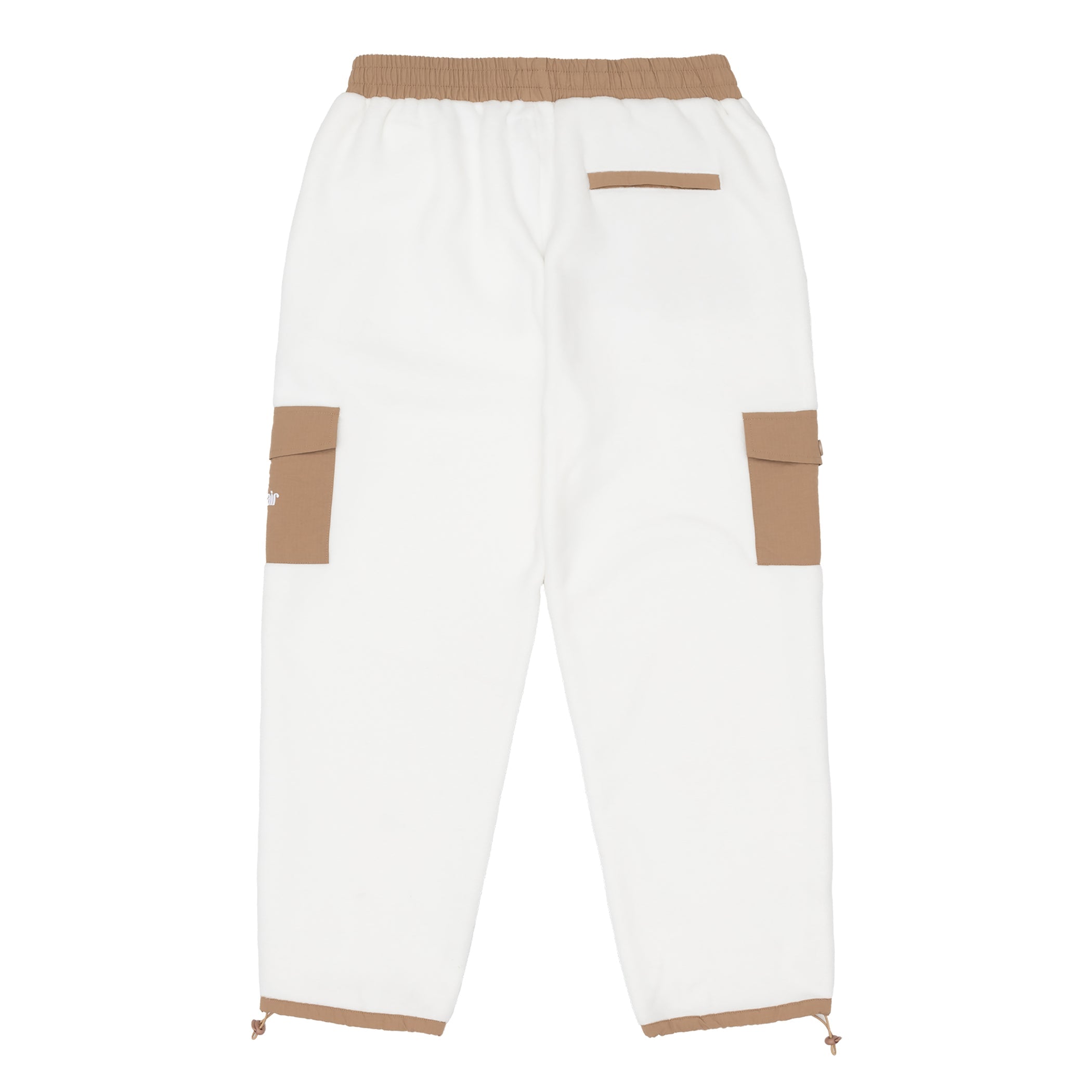 Sinclair Cargo Pocket Fleece Pants White