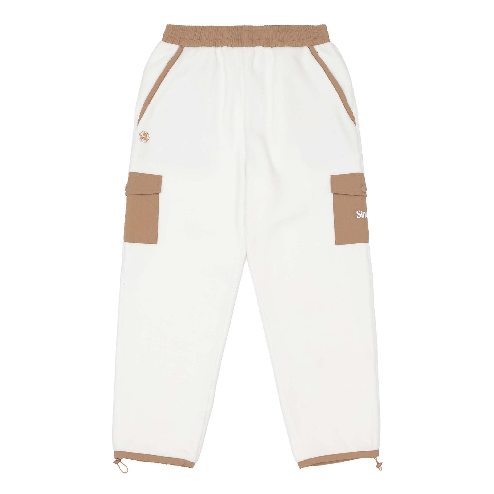 Sinclair Cargo Pocket Fleece Pants White