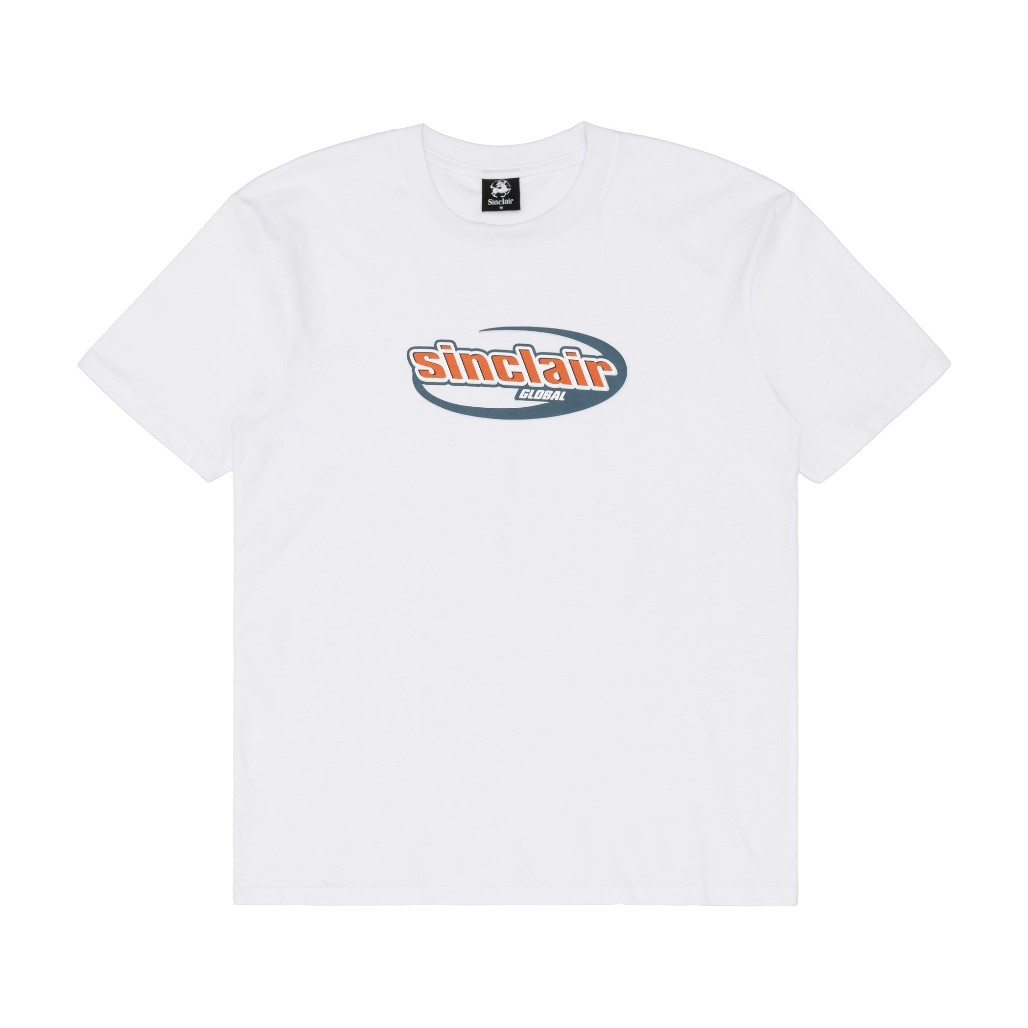 Sinclair Italics Logo White Tee