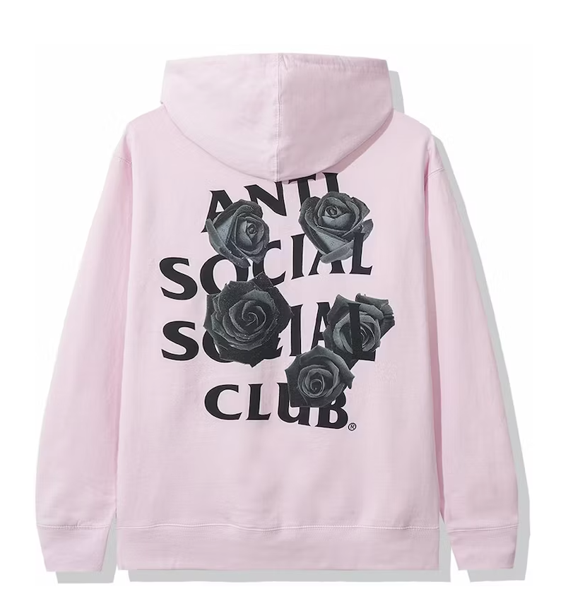 Anti Social Social Club Bat Emoji Hoodie Pink