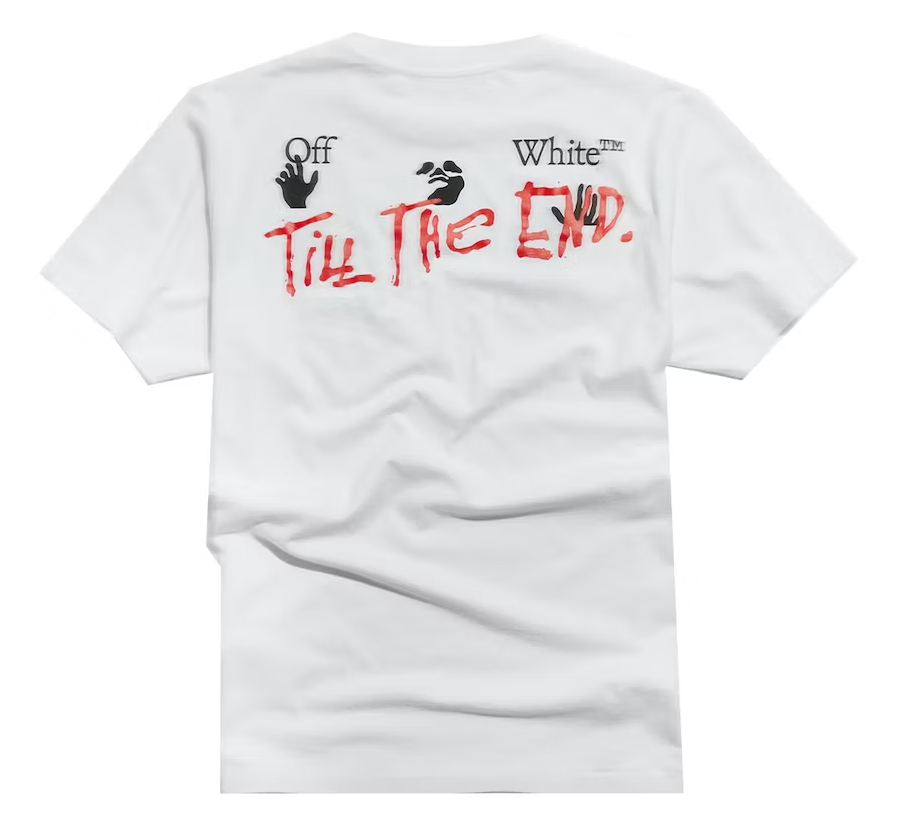 END. x Off-White Till The End Tee White/Red