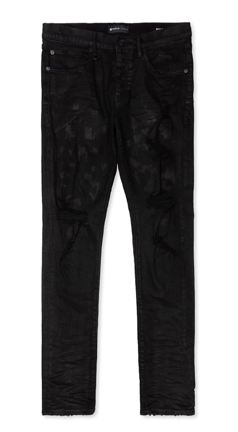 Purple Brand Black Oil Spill Jean