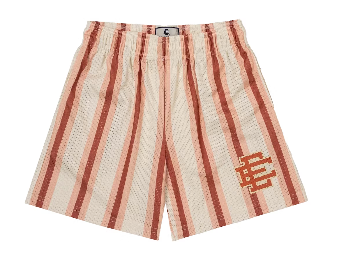 Eric Emanuel EE Basic Short Antique White/Orange/Pink Stripe