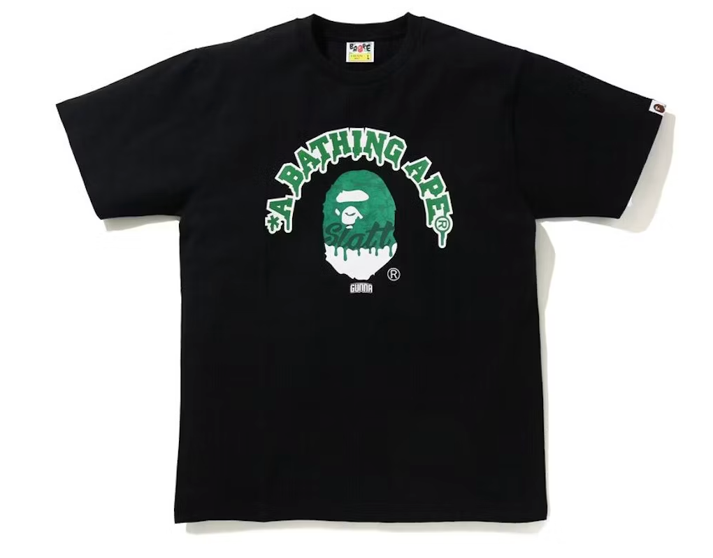 Bape x Gunna Tee Men's Black/Green