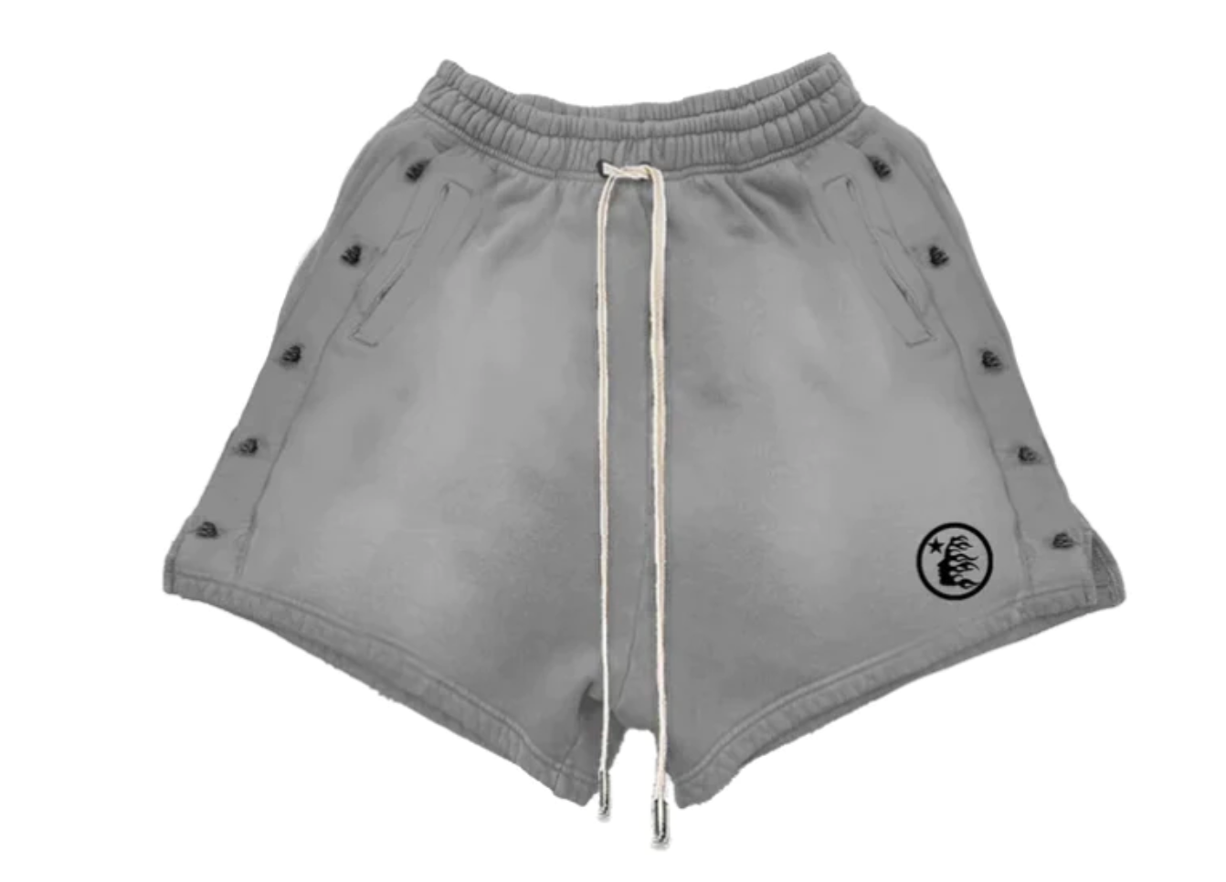 Hellstar Snap Shorts Grey