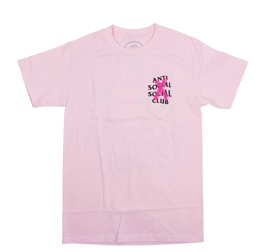 Anti Social Social Club Cancelled T-shirt Pink