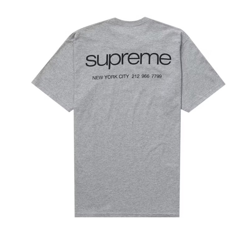 Supreme NYC T-Shirt Heather Grey