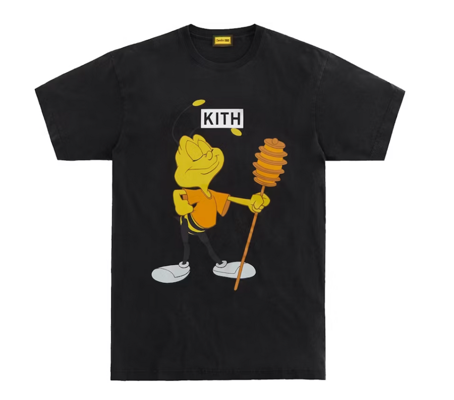 Kith Treats Cheerios Buzz Bee Vintage Tee Black