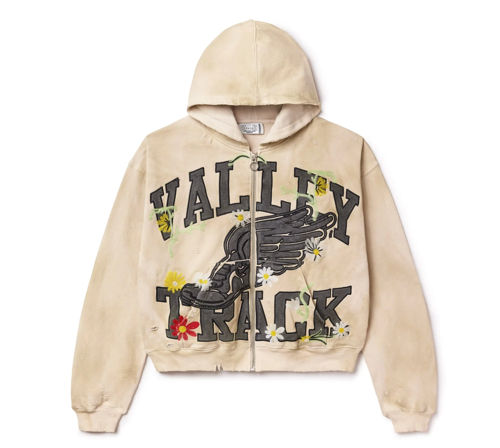 Vale Bone Garden Zip Up Hoodie