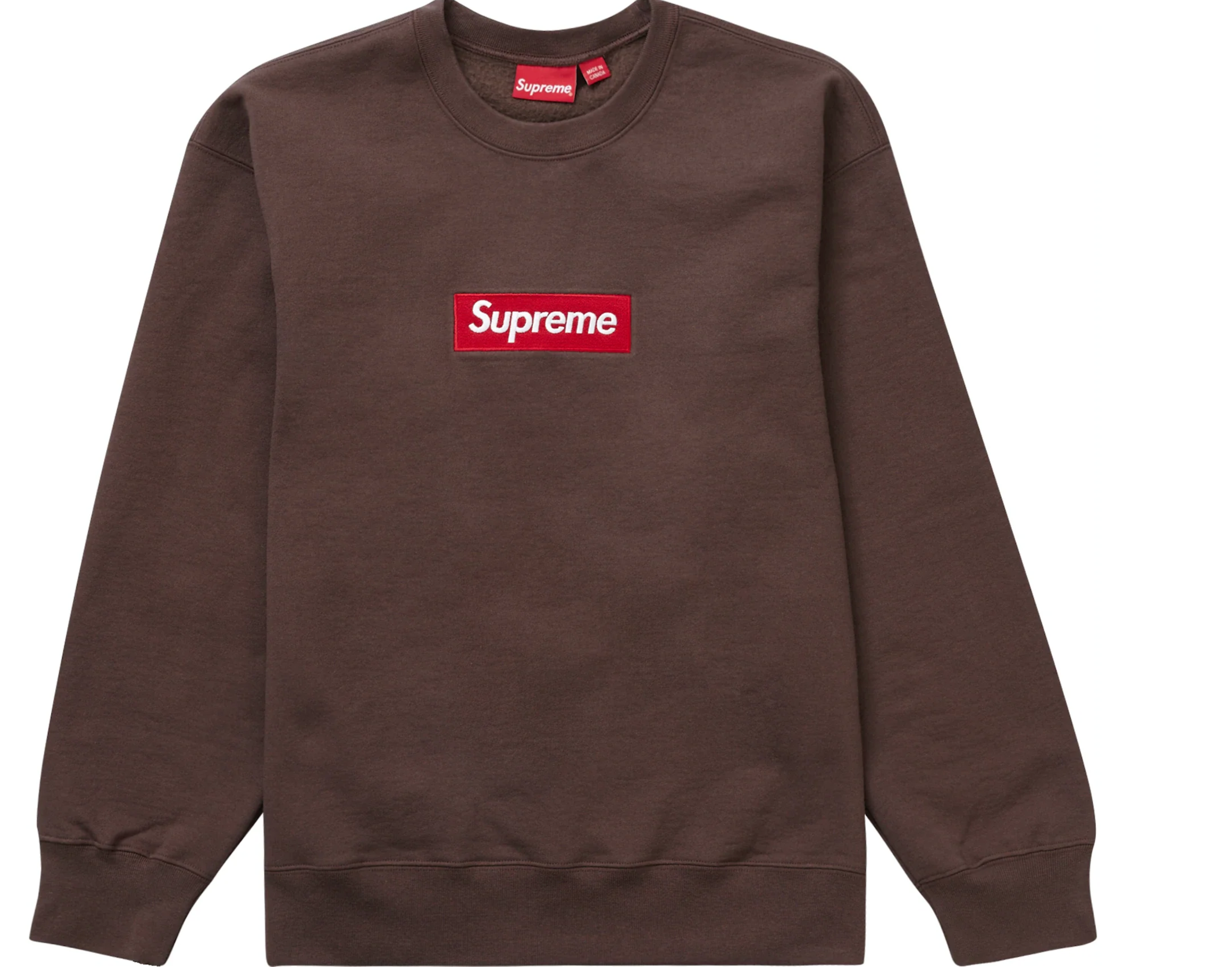 Supreme Box Logo Crewneck (FW22) Brown