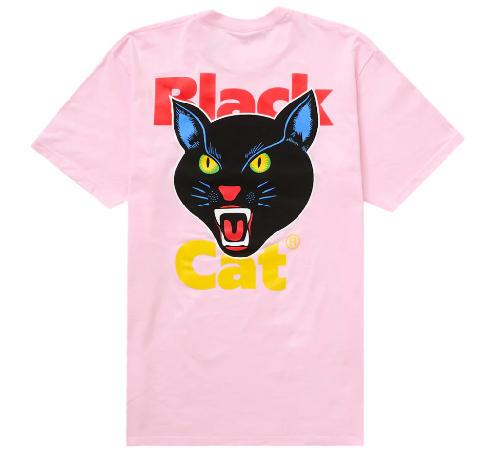 Supreme Black Cat Tee (SS24) Light Pink