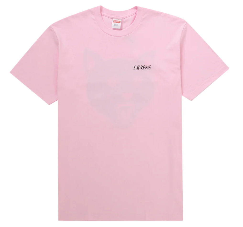 Supreme Black Cat Tee (SS24) Light Pink