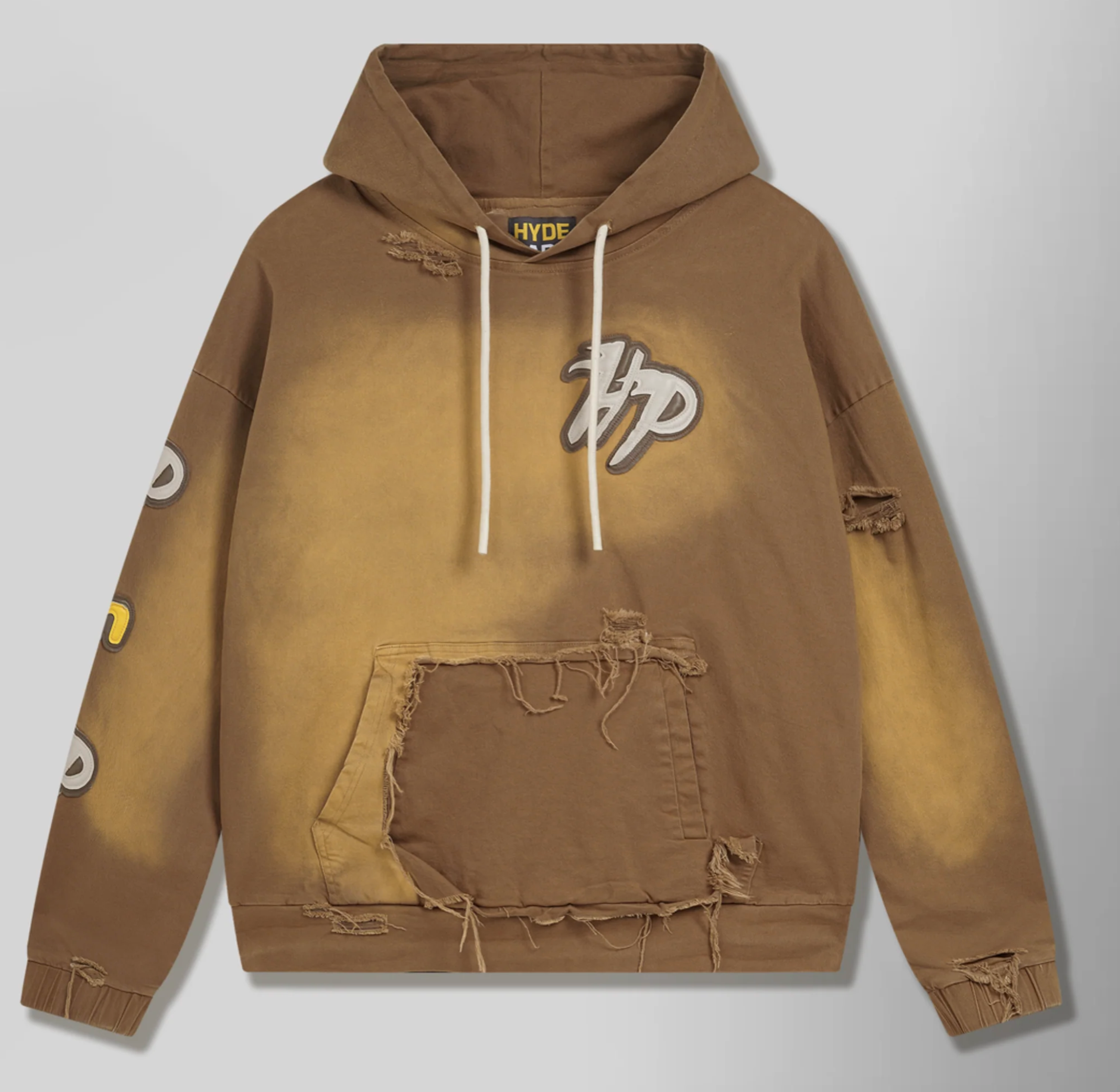 Hyde Park Work Wear Distressed Hoodie - Canyon